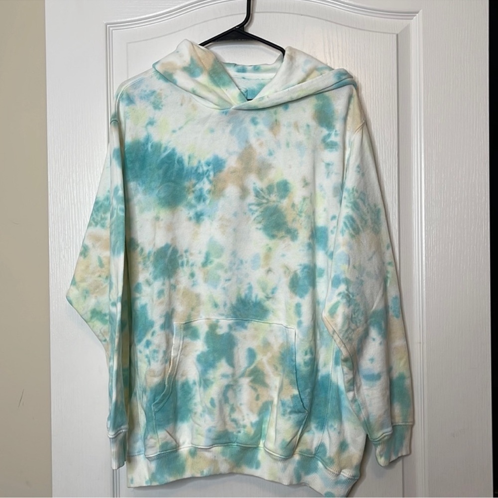 Aerie Sweat Everyday Oversized Tie Dyed Hoodie Sweatshirt Pullover Medium
